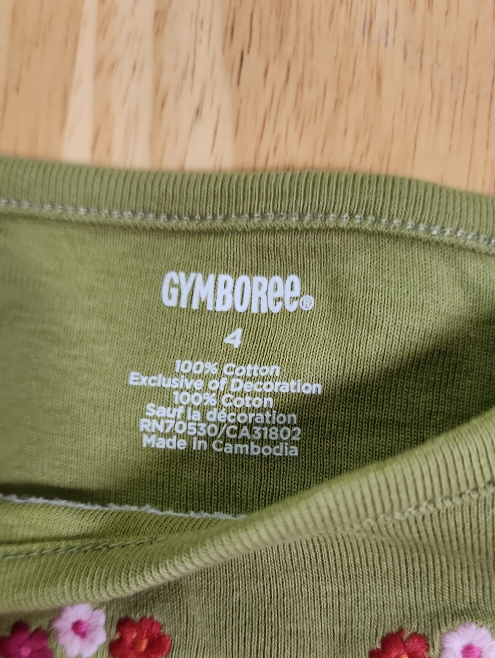 HTF RARE Gymboree Girl Fall 2012 Butterfly Girl Embroidered Bow Cuff Tee Size 4 - Picture 2 of 8
